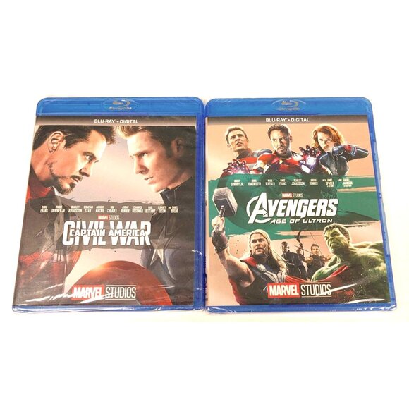 Marvel Studios Bundle Avengers: Age Of Ultron Captain America: Civil War Blu-Ray - Picture 1 of 5